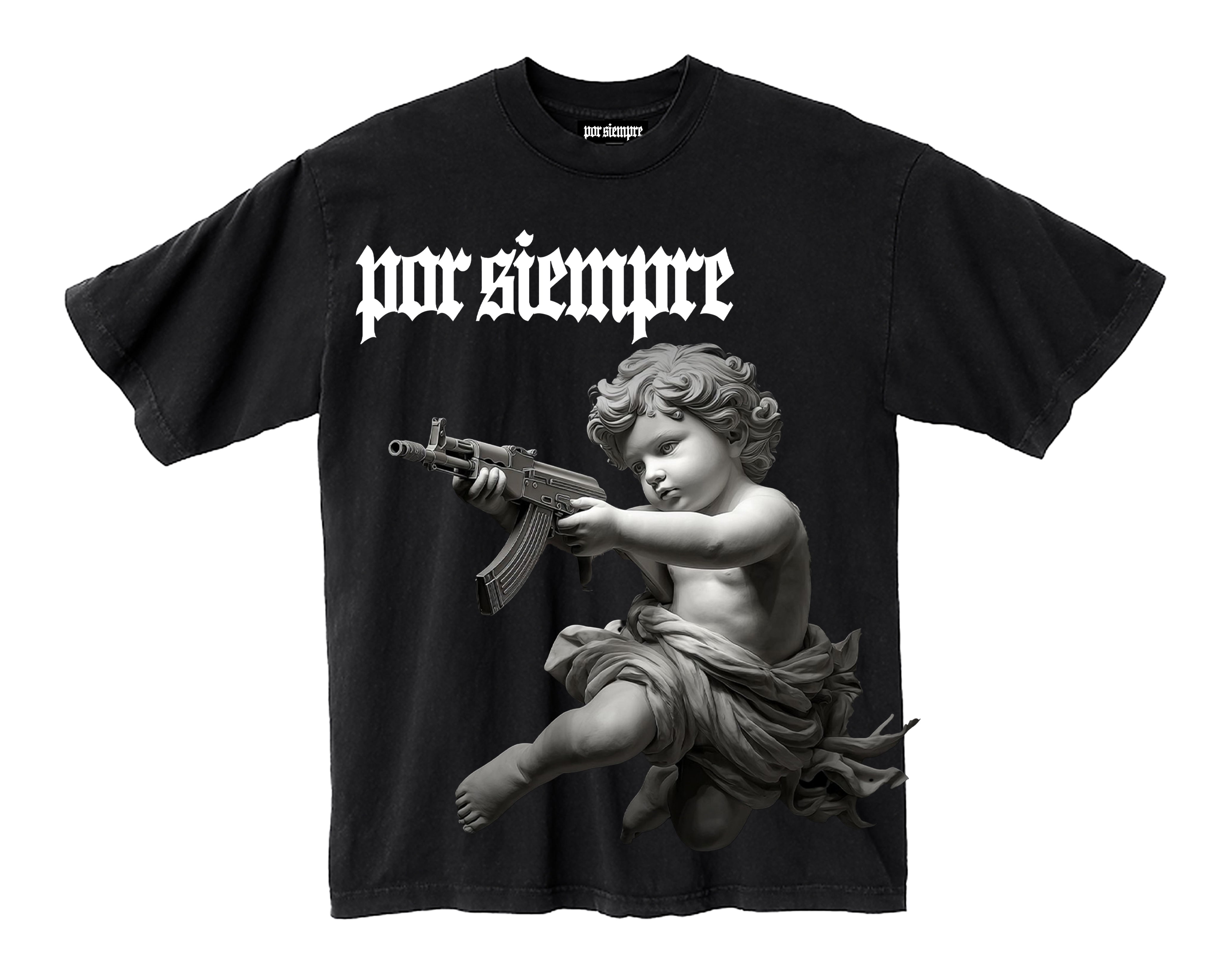 GUARDIAN ANGEL BLACK TEE